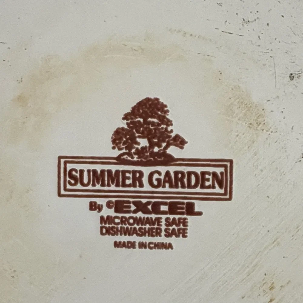 Vintage MCM 1970's EXCEL *Summer Garden* 10